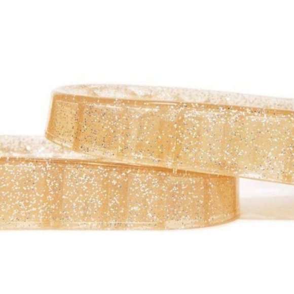 !! RESTOCKED !! Embellished Sparkle Slides – Gold - Picture 2 of 7
